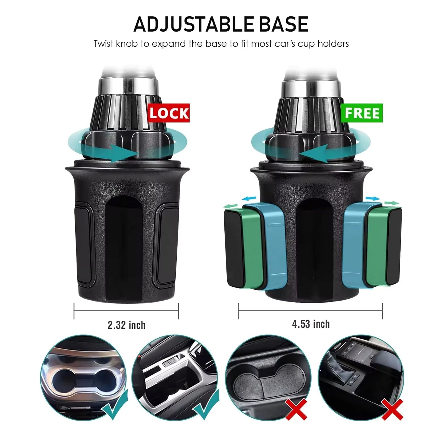 360Grip Universal Car Cup Phone Mount – 360° Hands-Free Navigation - Atphoneshop.com