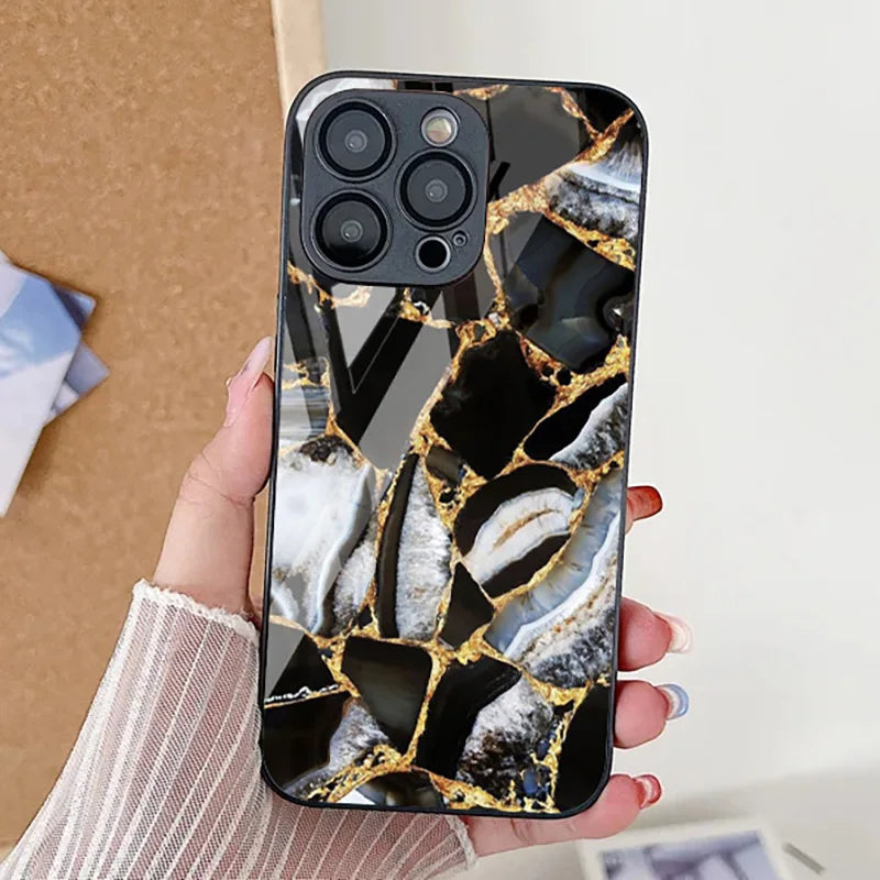Midnight Glow Marble iPhone Case - Atphoneshop.com