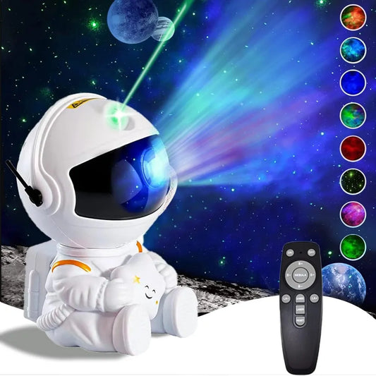 Star Projector Galaxy Night Light Astronaut Space LED Lamp