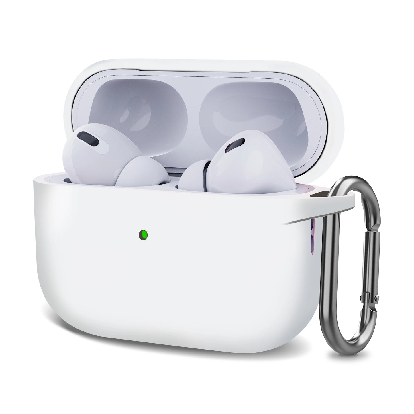 White Protective Silicone Case for AirPods 1/2/3 and AirPods Pro