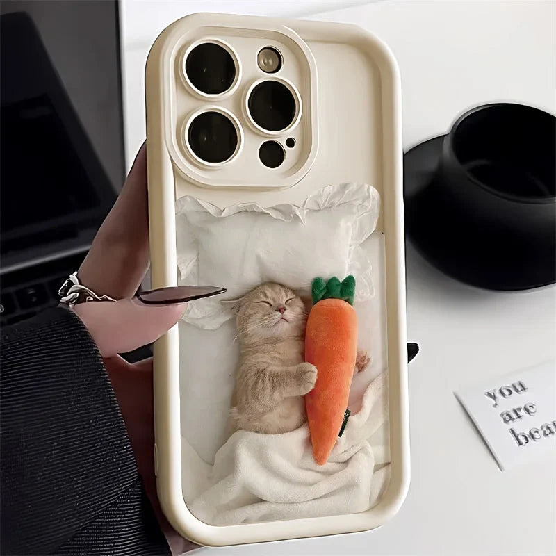 Cute Cat White Case