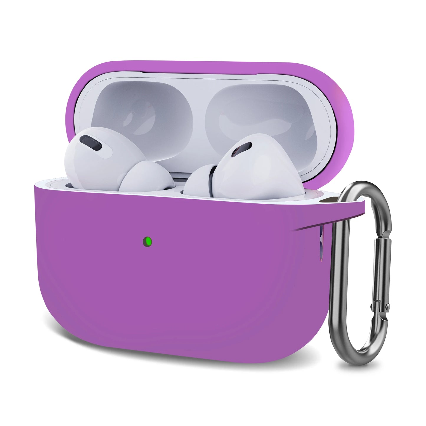 Purple Protective Silicone Case for AirPods 1/2/3 and AirPods Pro