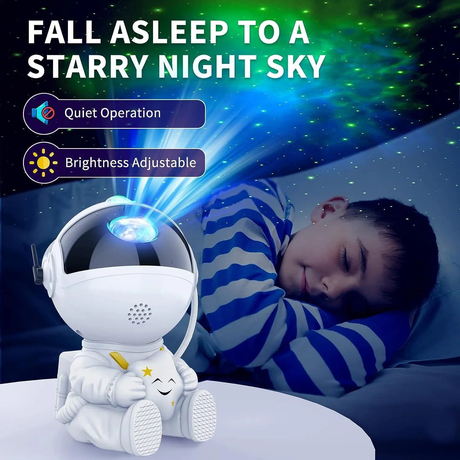 Star Projector Galaxy Night Light Astronaut Space LED Lamp