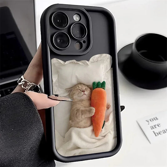 Cute Cat Black Case