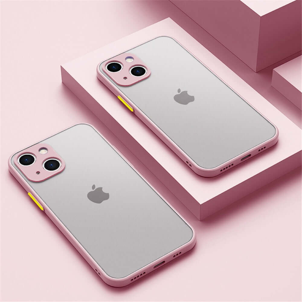 Armor Bumper Matte Pink iPhone Case
