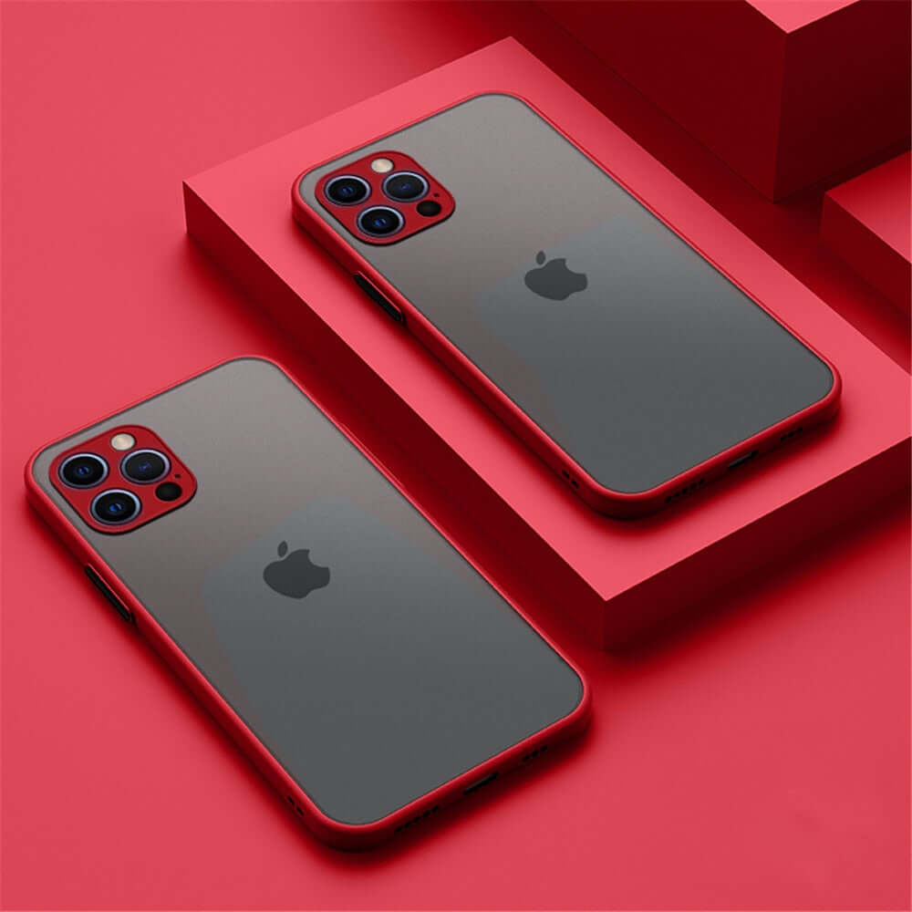 Armor Bumper Matte Red iPhone Case