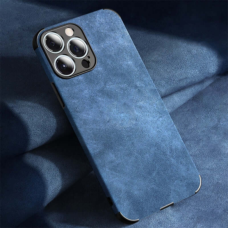 Retro Comfy Blue iPhone Case