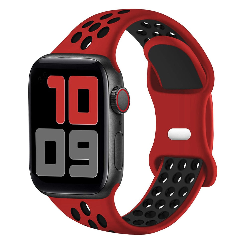 Atphoneshop.com Sport Band Red Black for Apple Watch 